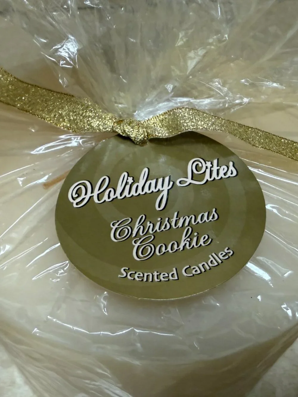 Holiday Lites Christmas Cookie Scented Pillar Candle HT645 6